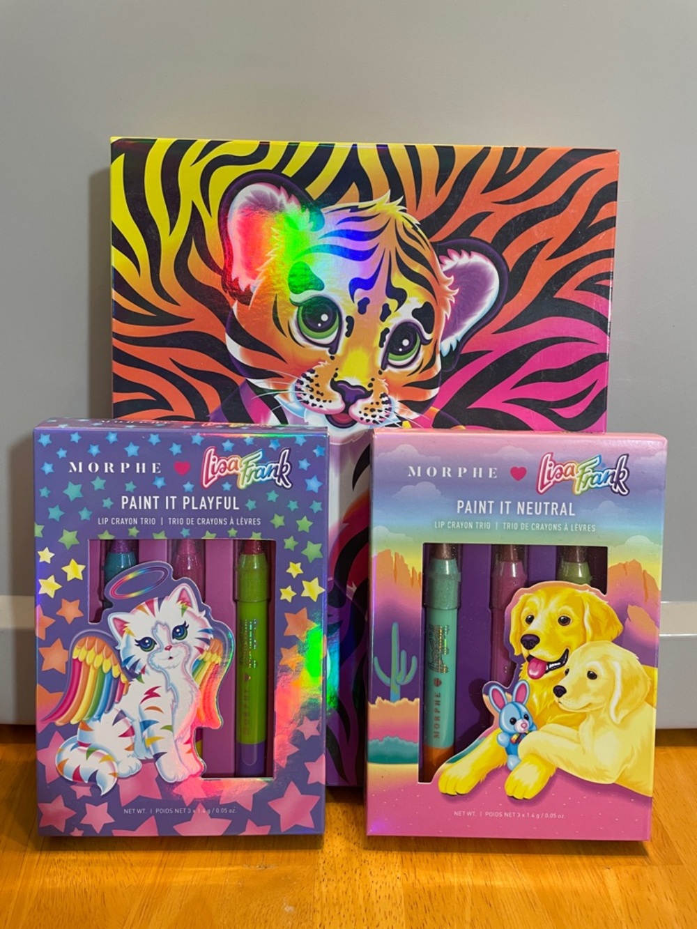 Morphe Lisa Frank Makeup Palette and Lip Crayon Trios
